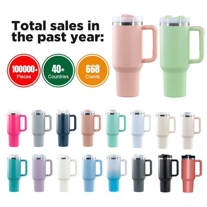 Izolirana čaša od 1227 ml sa slamkom